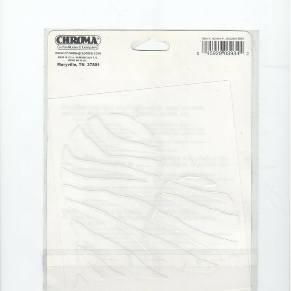 Chroma Zebra Heart Decal 3934 - Picture 2 of 2